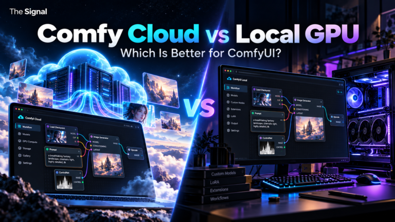 Comfy Cloud versus local GPU comparison for running ComfyUI workflows