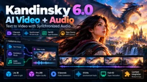 Kandinsky 6.0 AI video and synchronized audio generation with ComfyUI workflow